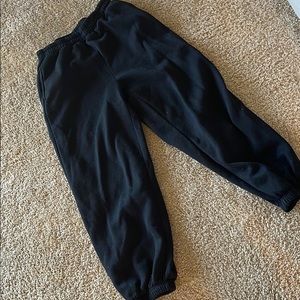 Plain black sweat pants